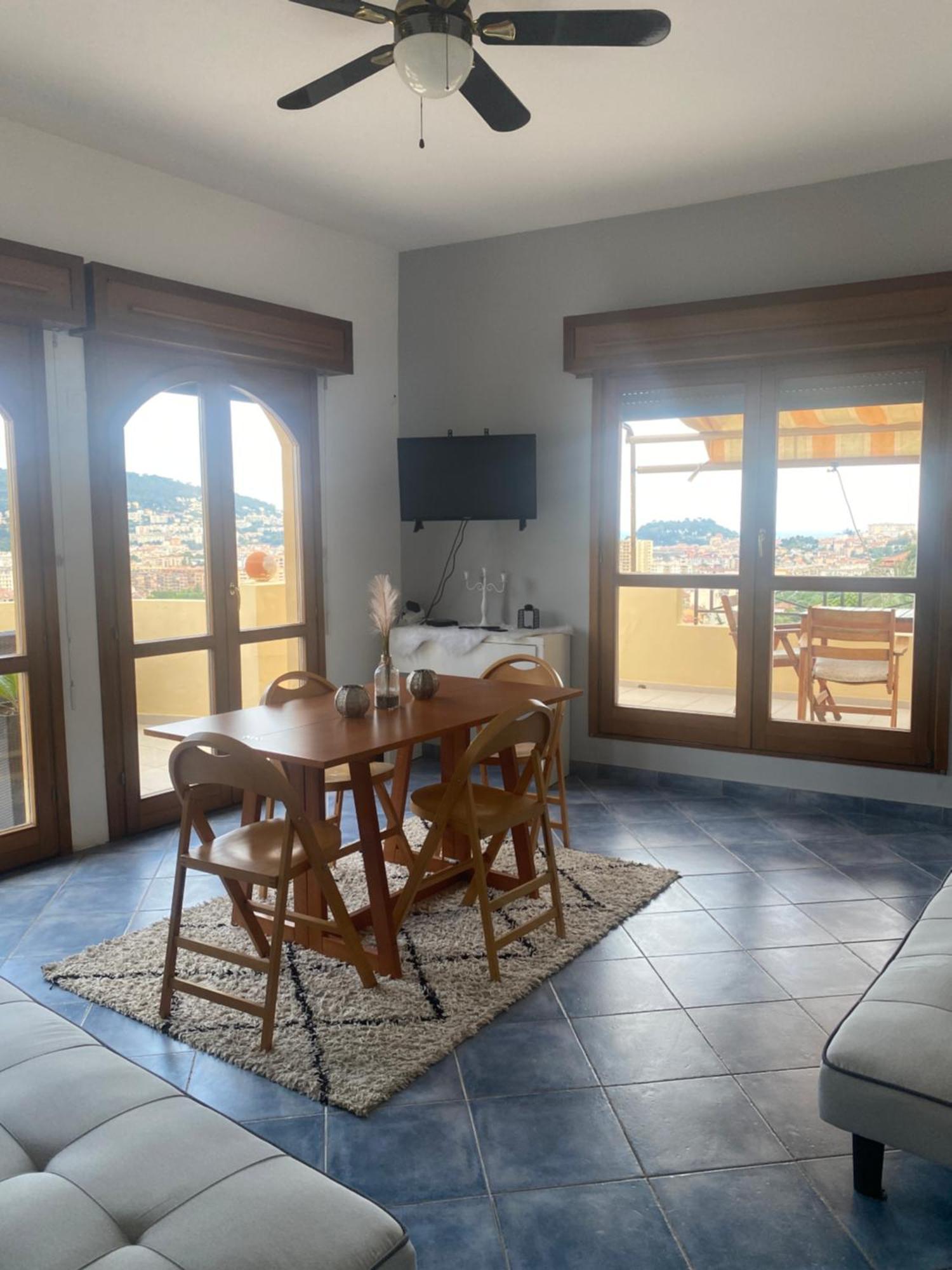 Appartement-Nice 01 Vue Mer - Panoramique Wifi-Parking Exteriör bild